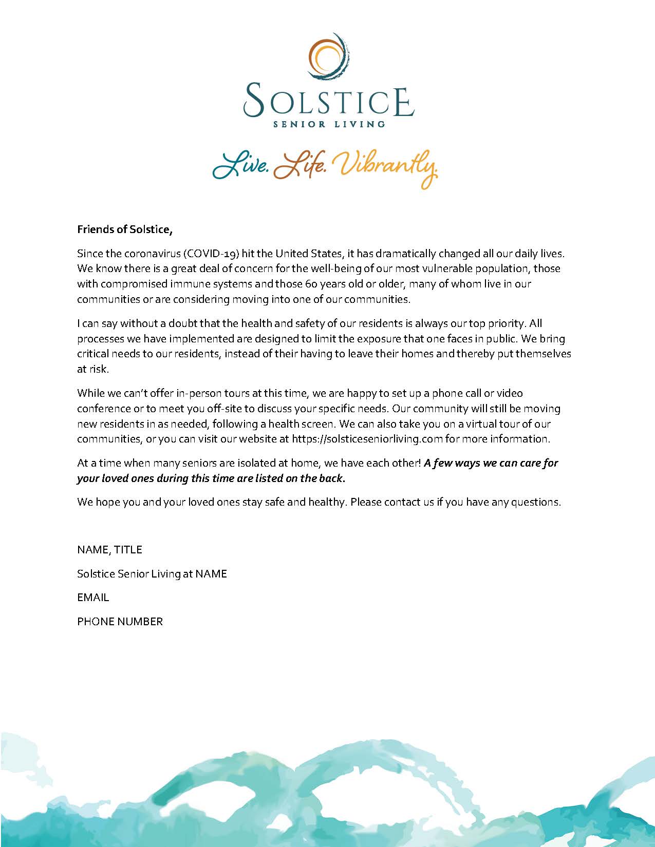 Friends of Solstice flyer