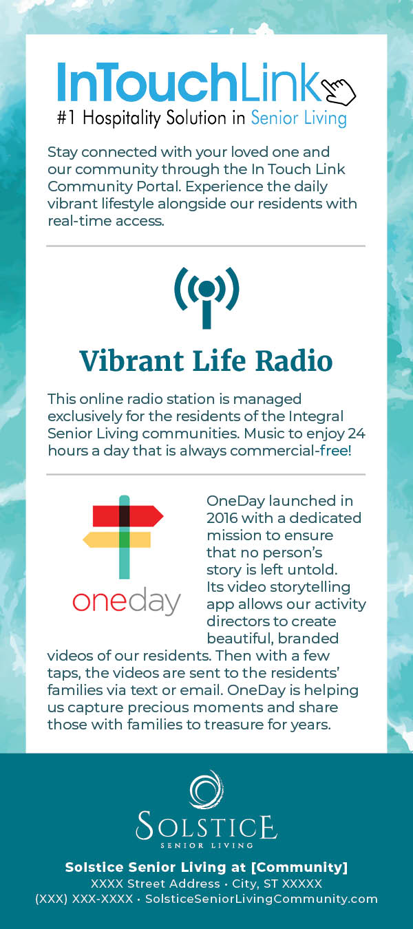Vibrant Life Rack Card