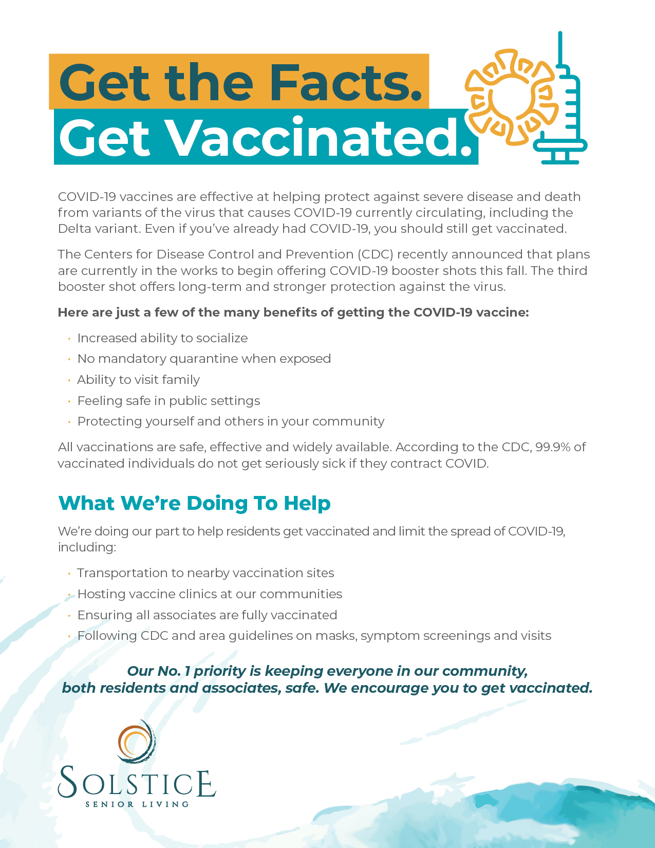 Get the Facts / Get Vaccinated Flyer Template