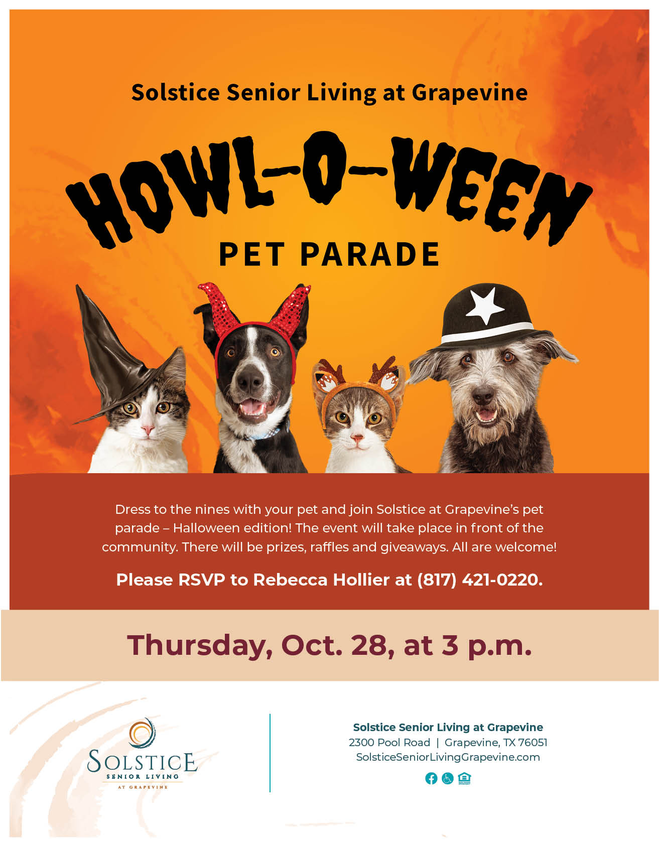 Halloween Pet Parade Flyer