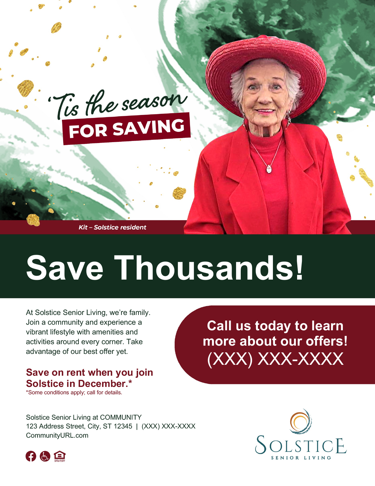 December Editable Flyer Save Thousands