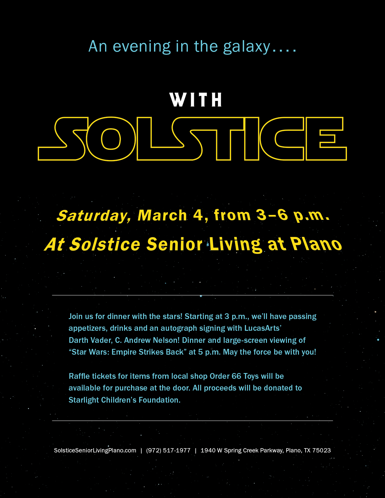 Star Wars Event Flyer