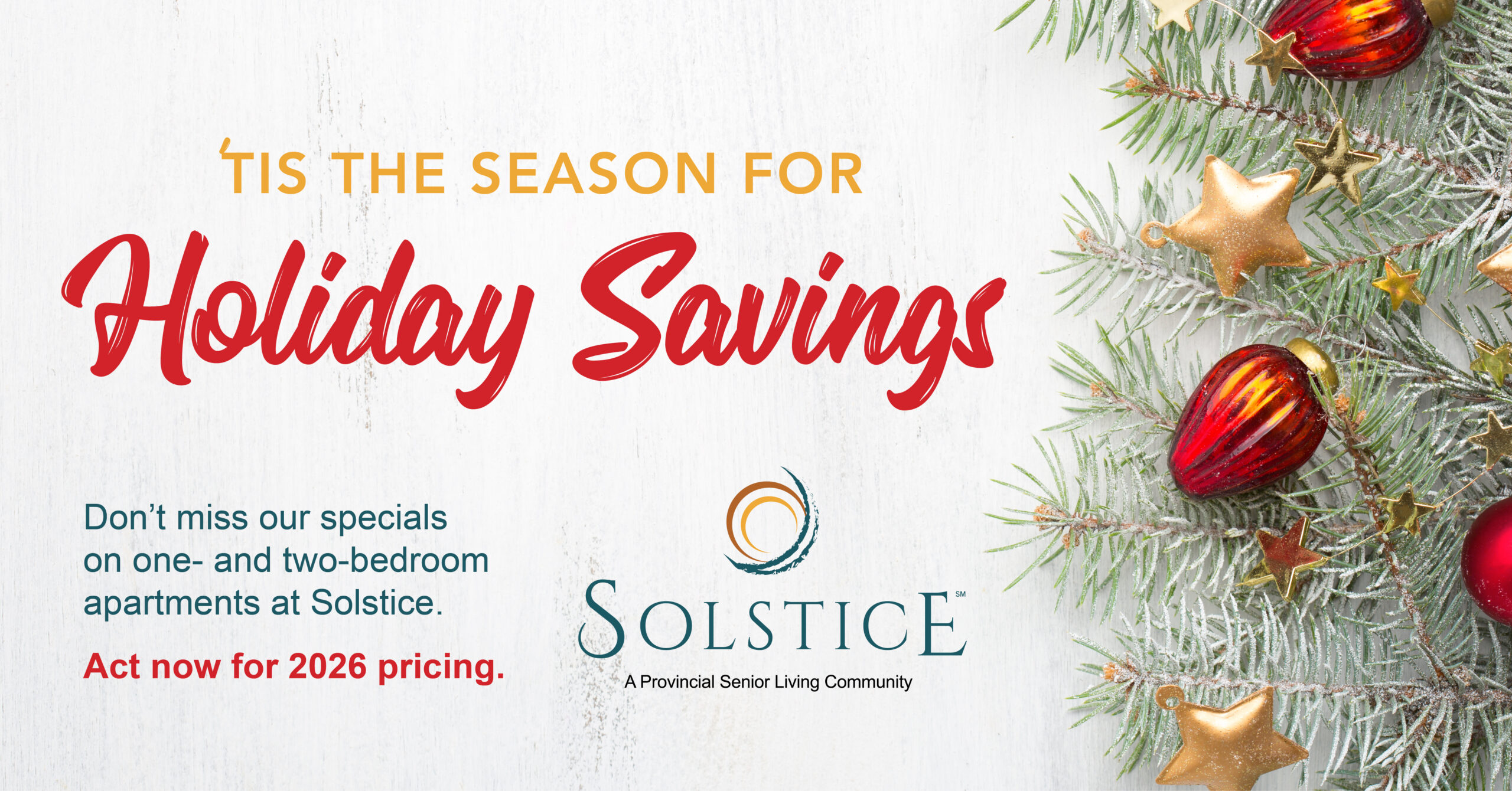 Holiday Saving Facebook Ad