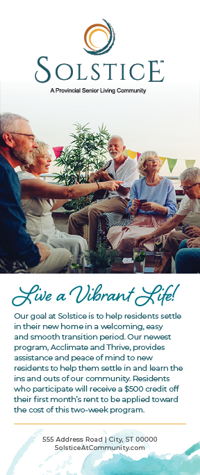 Vibrant Life Rack Card