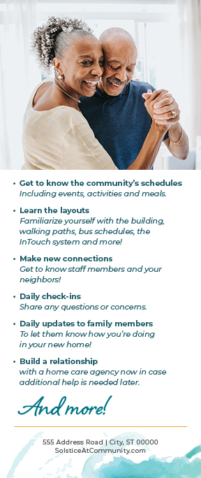 Vibrant Life Rack Card