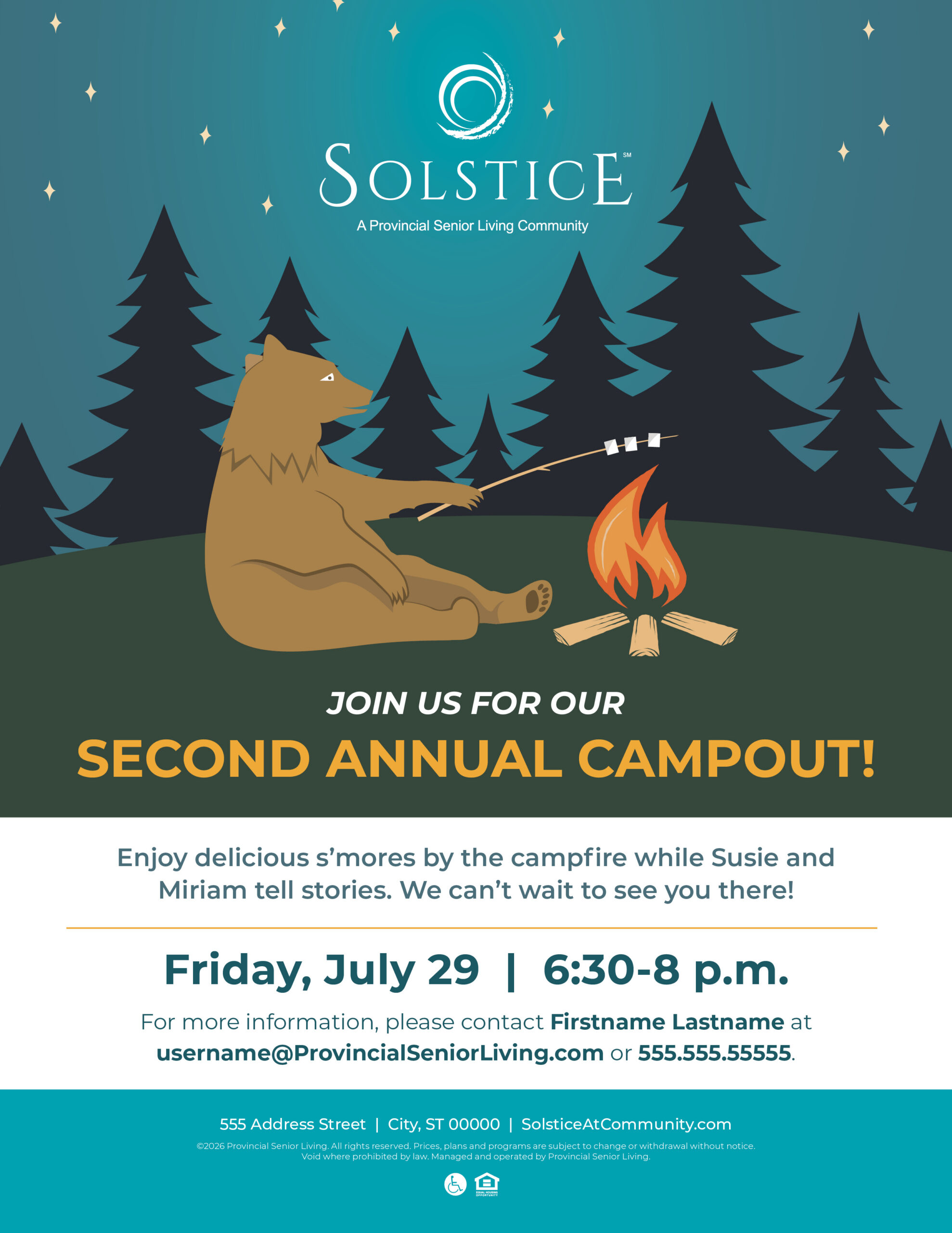 Second Annual Campout Flyer