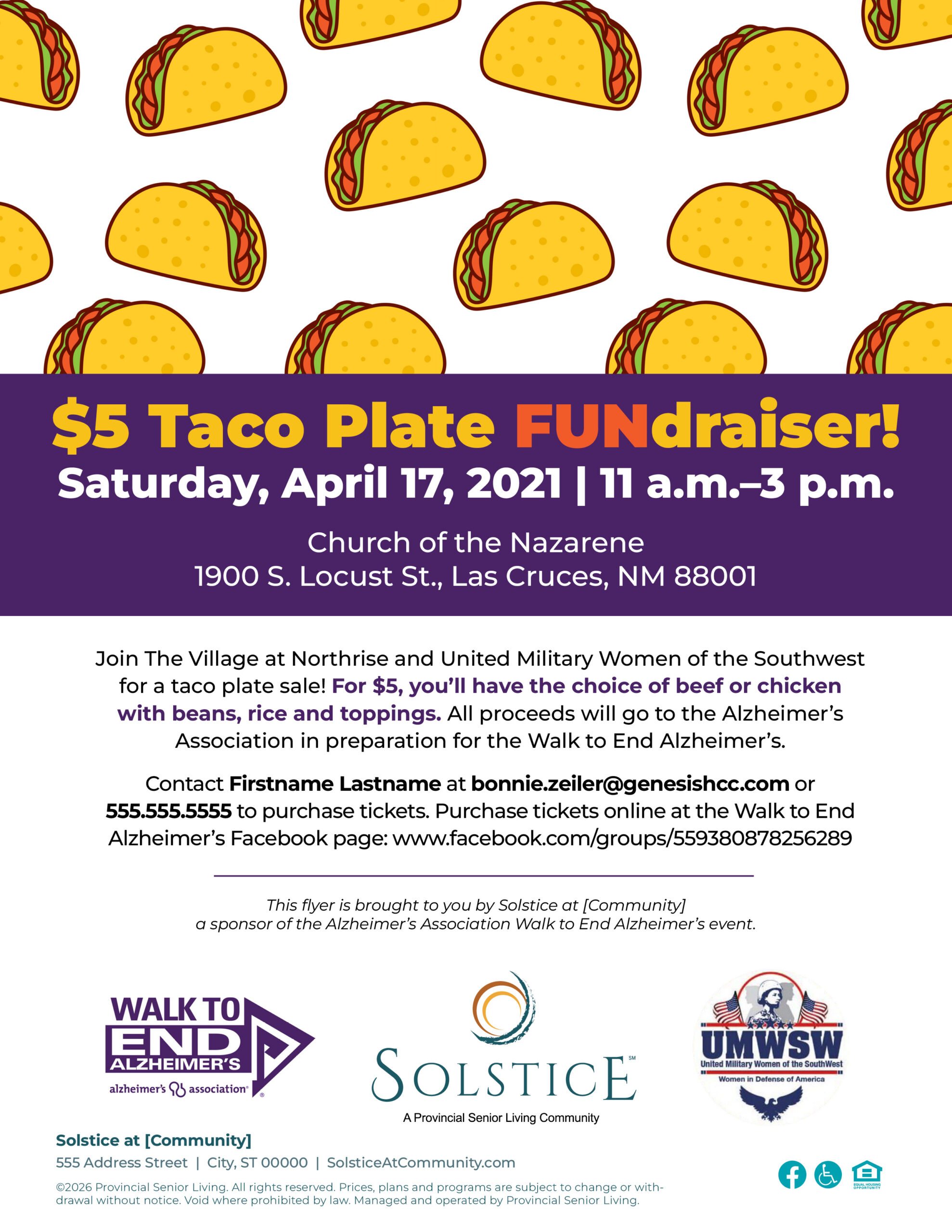Taco Plate fundraiser