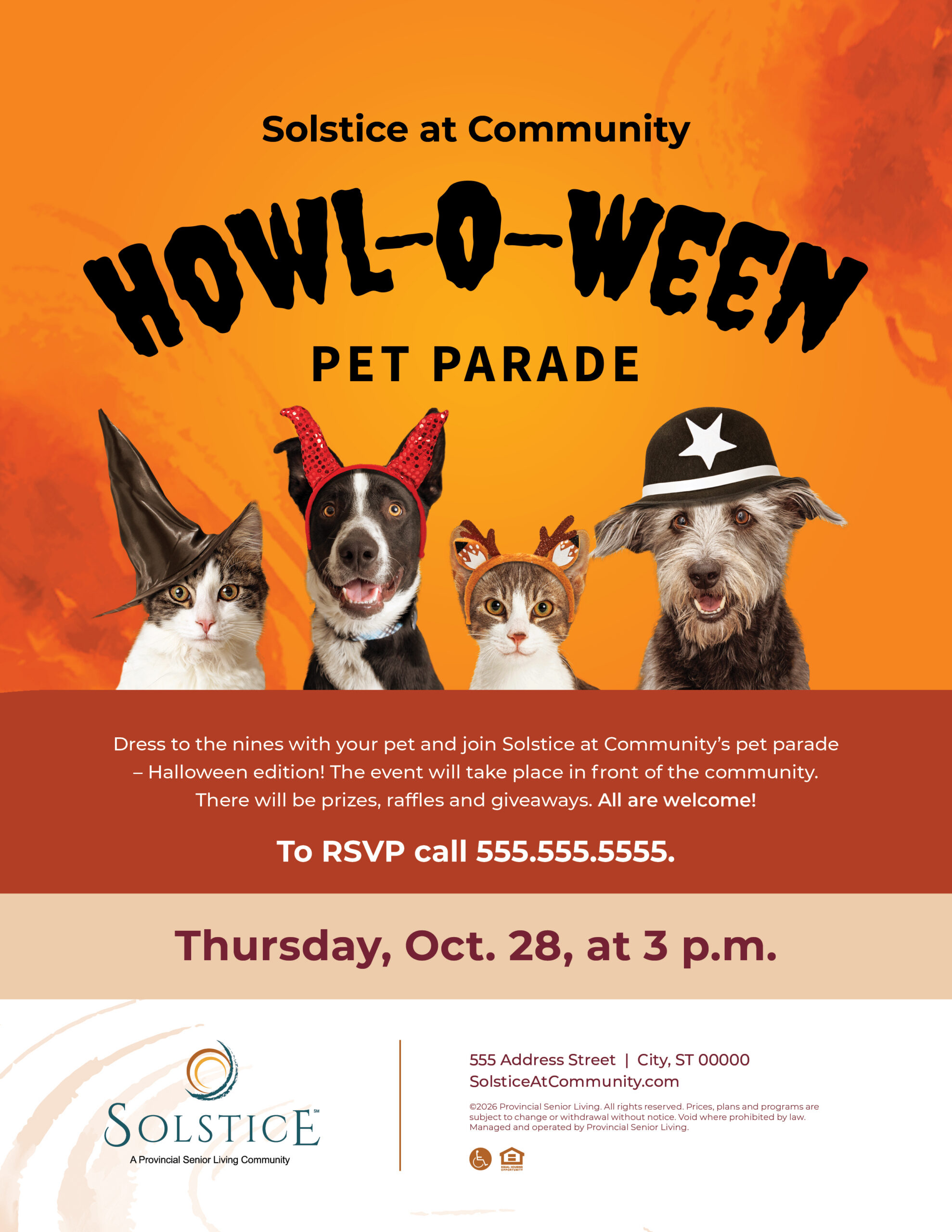 Halloween Pet Parade Flyer